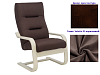 Кресло для отдыха Неаполь Модель 2 (Орех текстура/Ткань коричневый Velutto 23)
