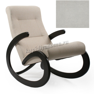 Кресло-качалка Неаполь Модель 1 (Серый ясень-эмаль/Ткань Cветло-серый Verona Light Grey)